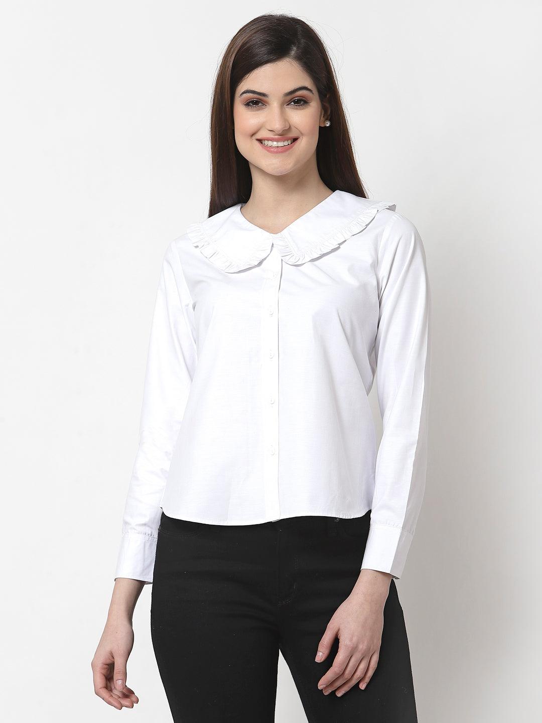 Women Smart Semiformal Shirt-Shirts-StyleQuotient