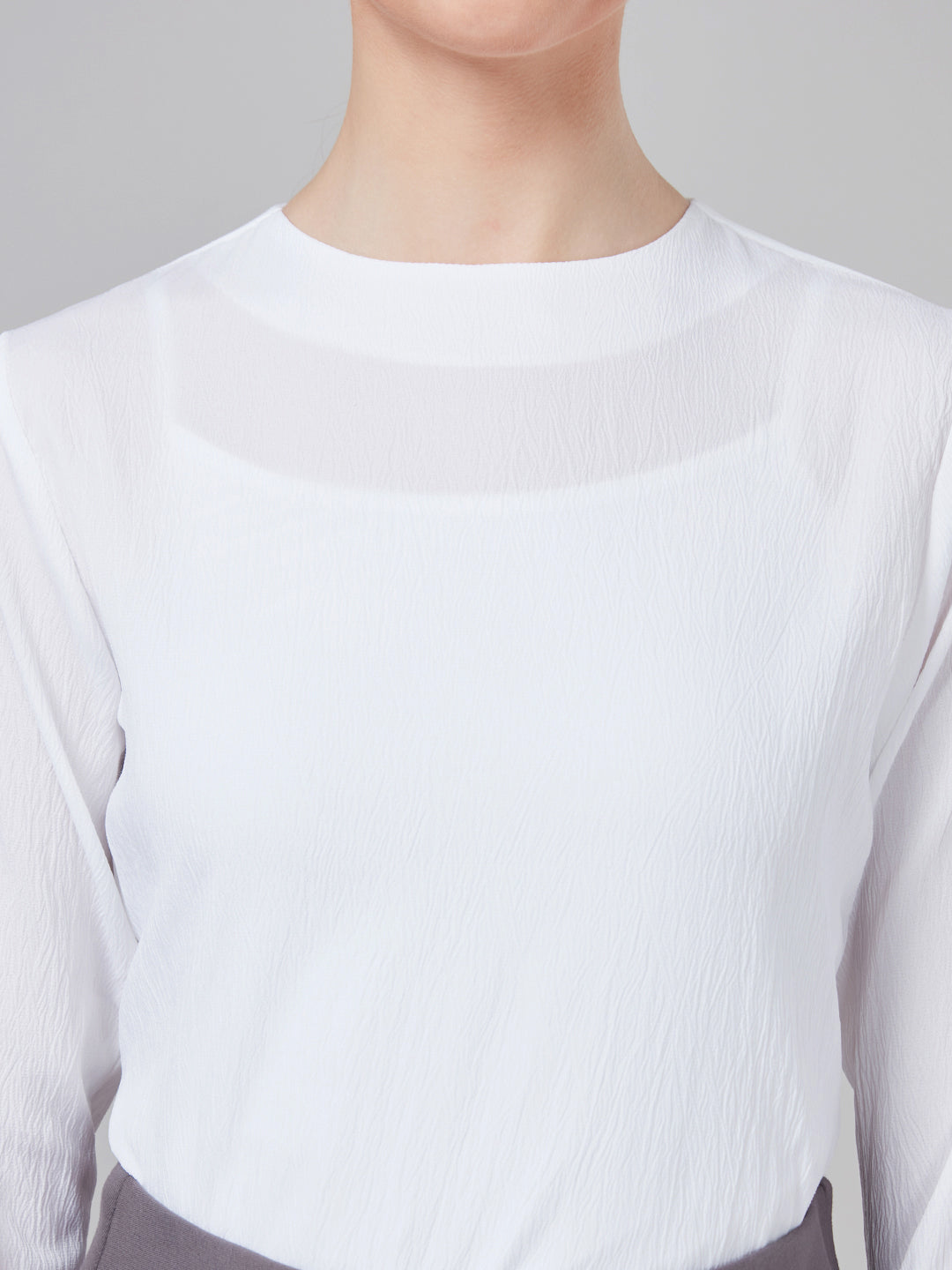 Style Quotient Women White Solid Tops-Tops-StyleQuotient