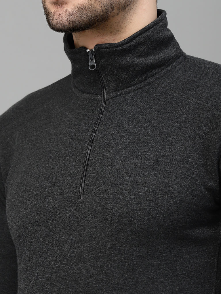 Style Quotient Men Black Sweatshirt-Men's Sweatshirts-StyleQuotient