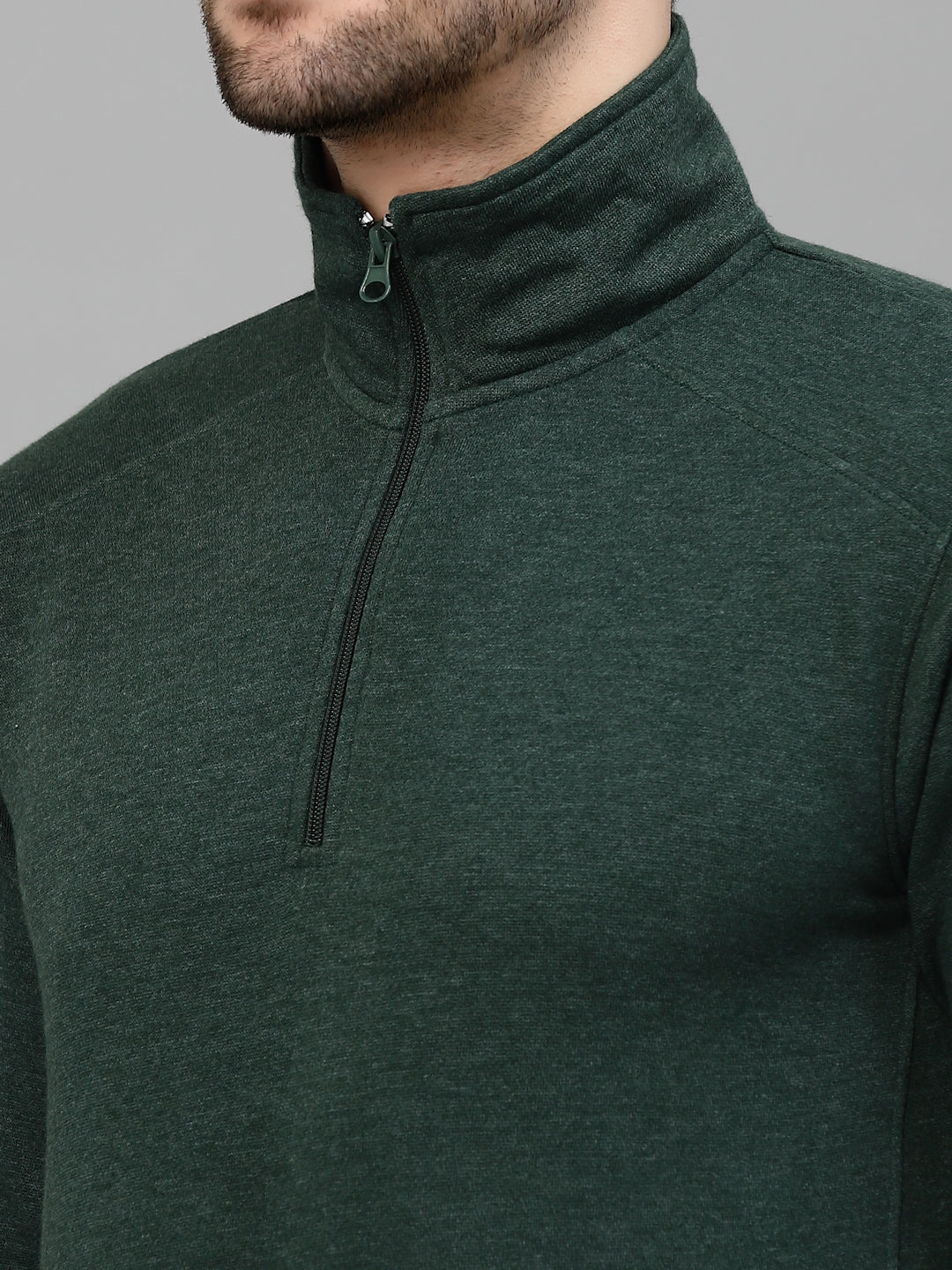 Style Quotient Men Green Sweatshirt-Men's Sweatshirts-StyleQuotient