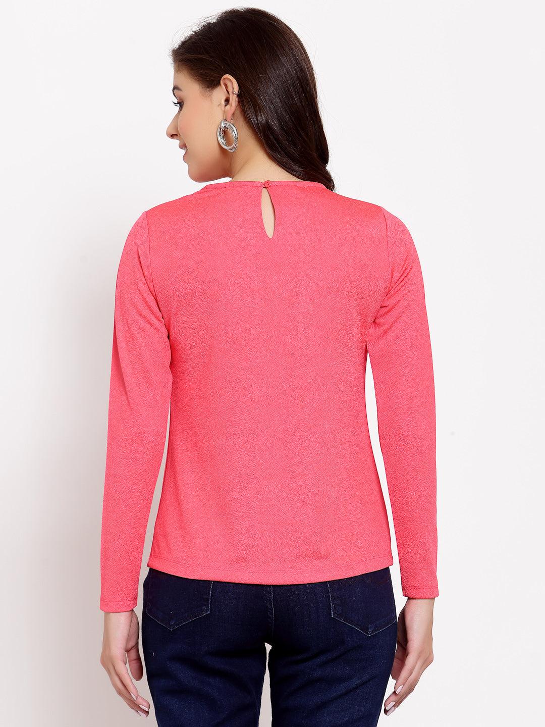 Style Quotient Womens Solid Fitted Tops-Tops-StyleQuotient