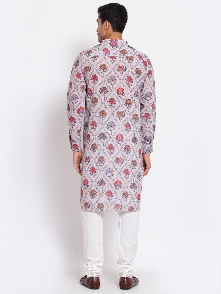 Style Quotient Mens Printed Pathani Kurtas-Mens Kurta-StyleQuotient