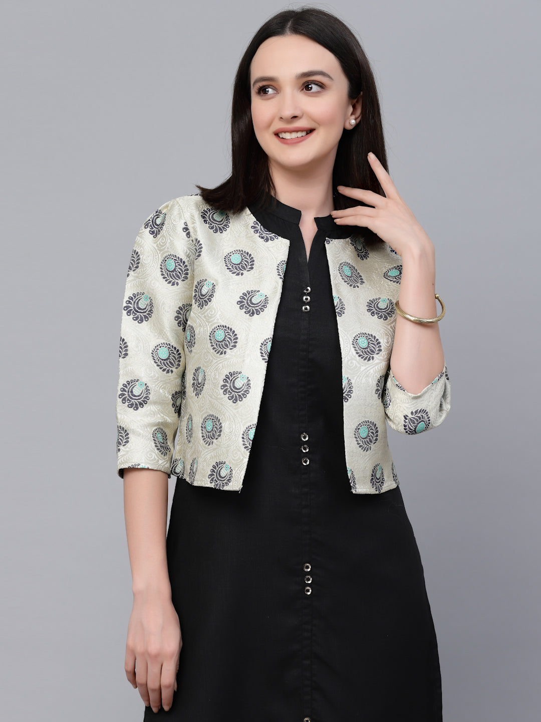 Buy Online Sequins Embellished Shrug Jacket for Women