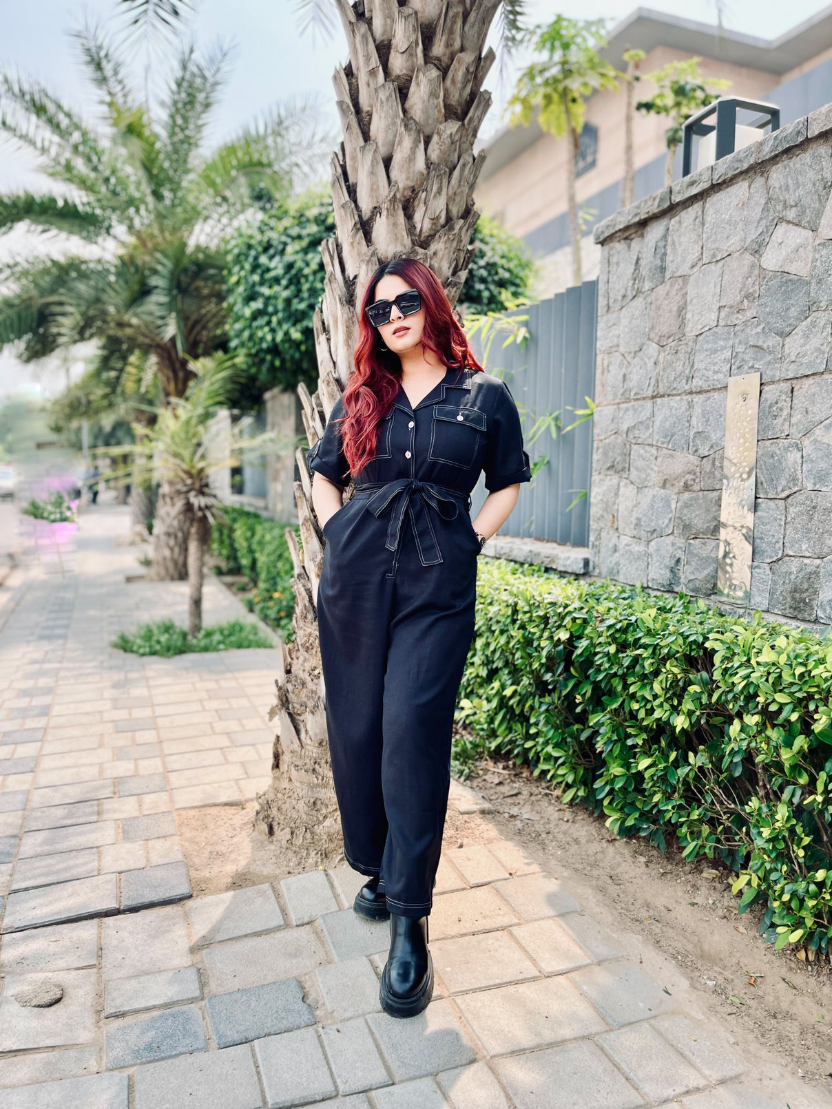 Style Quotient Black Basic Jumpsuit-Jumpsuits-StyleQuotient